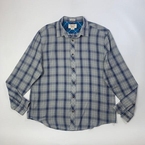 Original Penguin Shirt Mens XL Extra Large Plaid Cotton Blend Classic Fit - Picture 2 of 10